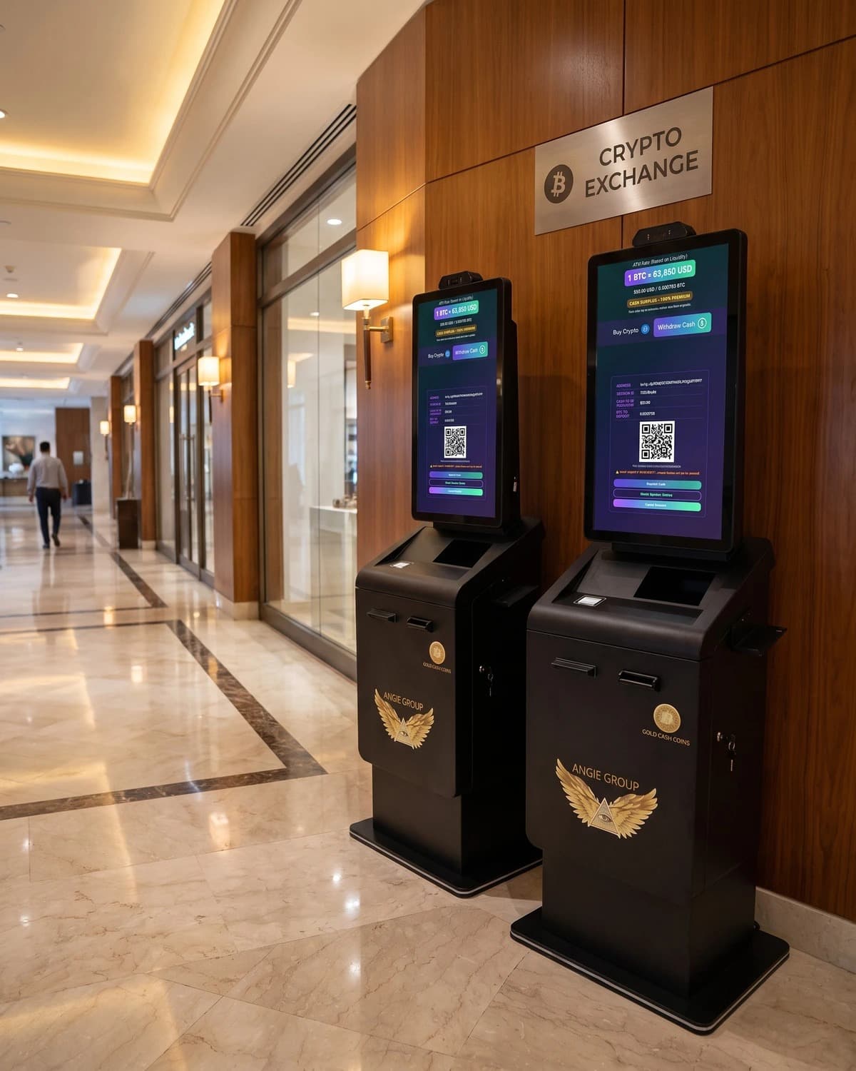 Secure Cash & Payment Kiosk deployment for crypto exchange