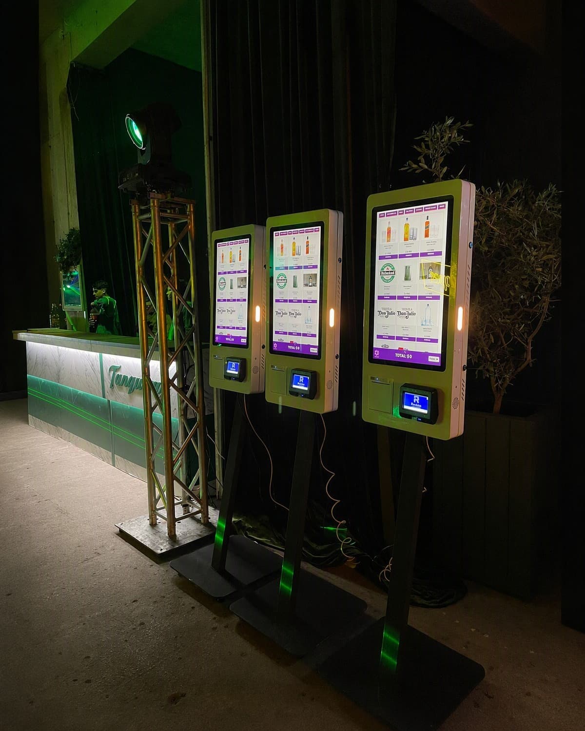 Self-ordering kiosks deployed in a specialty restaurant in Chile