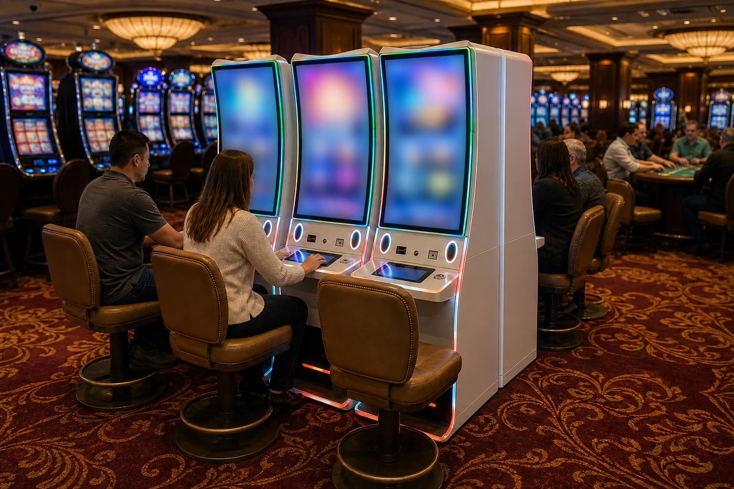 Self-service gaming payment kiosk deployment example
