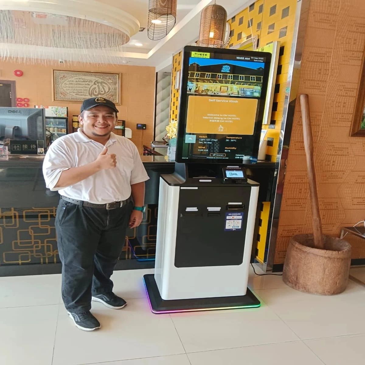 Slim Classic Hotel Check-in Kiosk application configuration