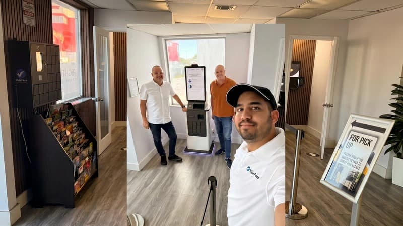Returning customer visiting CRTLY after a successful self-service kiosk deployment